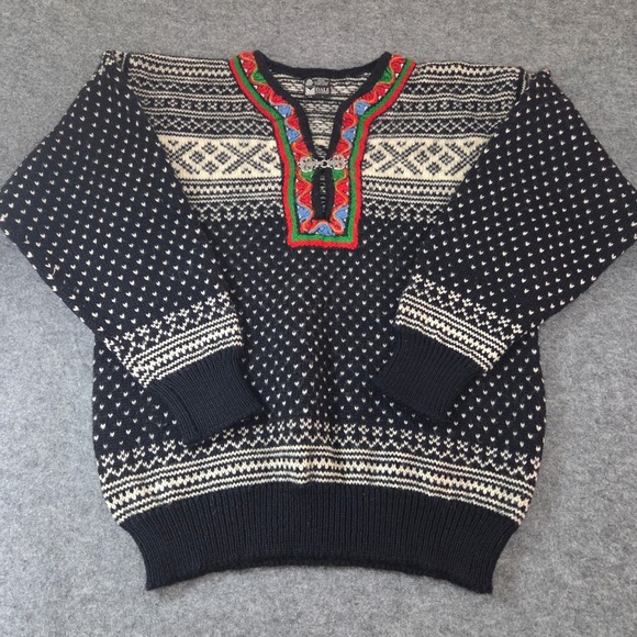 Dale of Norway Sweaters - Dale of Norway Womens L Norwegian Wool Sweater Fair Isle Nordic Setesdal  EU44